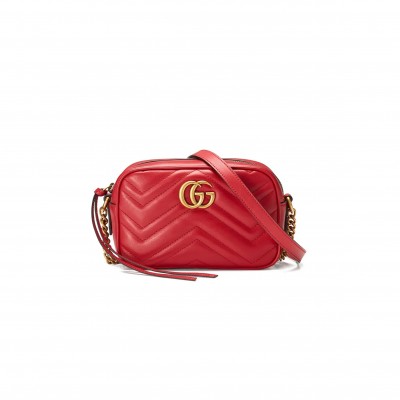 GUCCI GG MARMONT MINI CAMERA BAG 448065 (18*12*6cm)